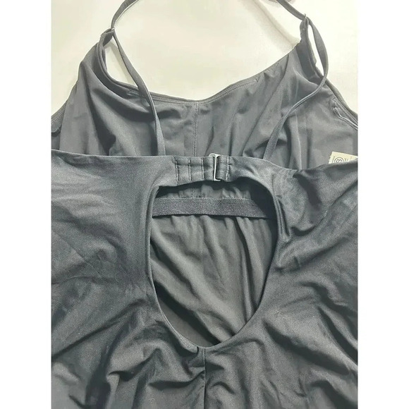 Athleta Swimsuit Women’s XL Keyhole Black One Piece Halter Athletic Minimalist - Picture 7 of 7